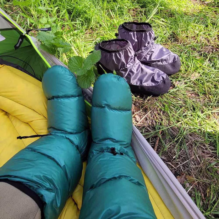 ROCK FRONT Hot Feet down socks and bivvy shoes photo