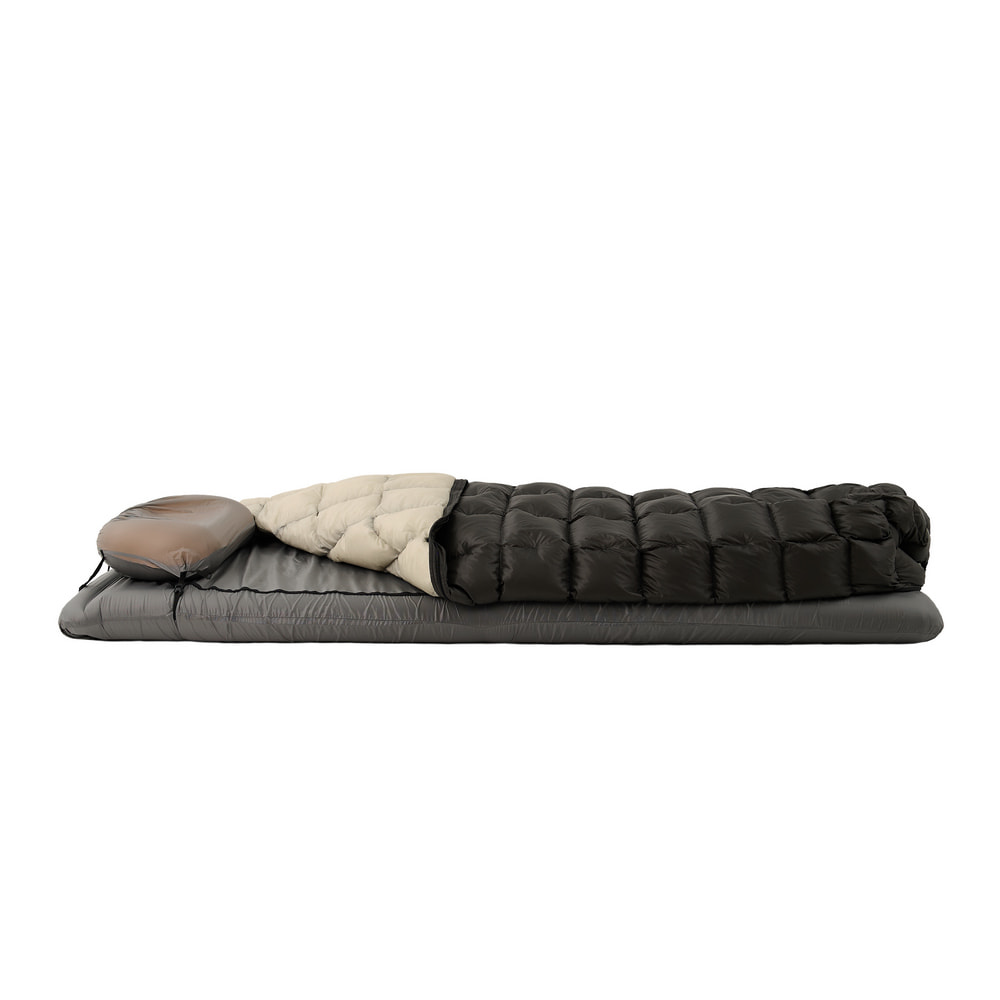 ROCK FRONT 200 Ultralight down sleeping bag quilt mode with ultralight mat sheet