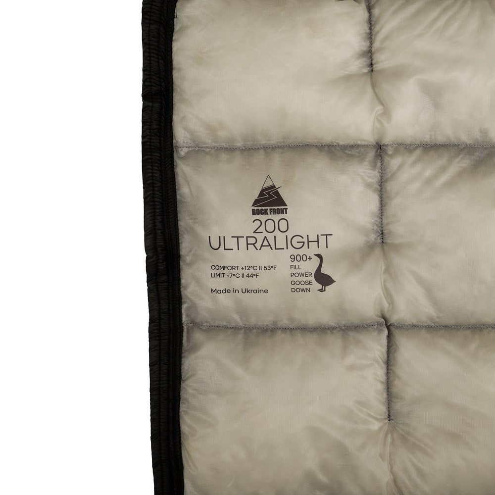 ROCK FRONT 200 Ultralight down sleeping bag logo2
