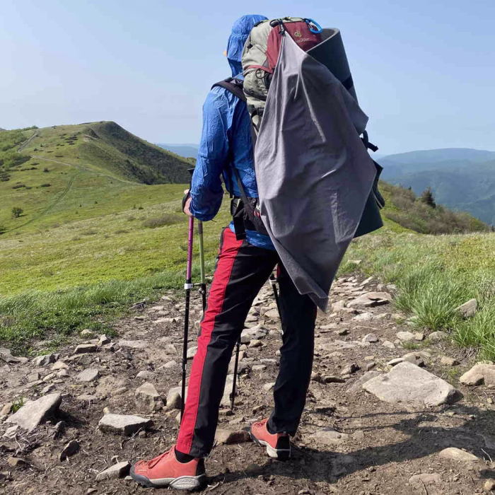 Tourist towel ROCK FRONT Hiker Towel grey - photo