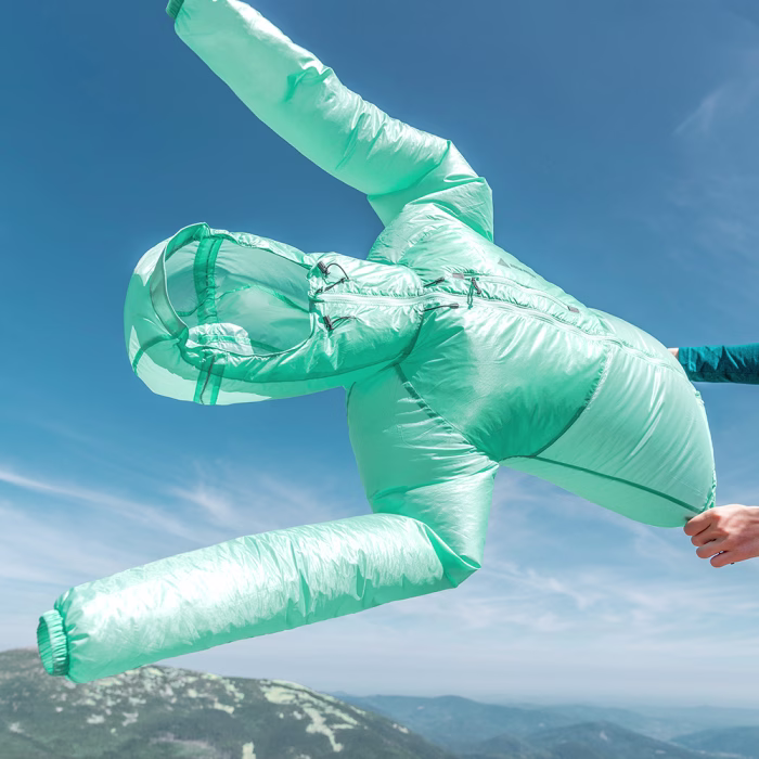 ROCK FRONR TL 3 ultralight windbreaker jacket for hiking mint
