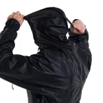 ROCK FRONT Rain Hoody Hiking Rain Jacket with Hood Drawstring
