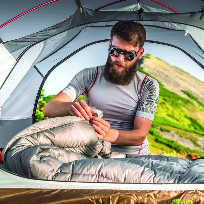 ROCK FRONT 400 Base UL backpacking down quilt fixings