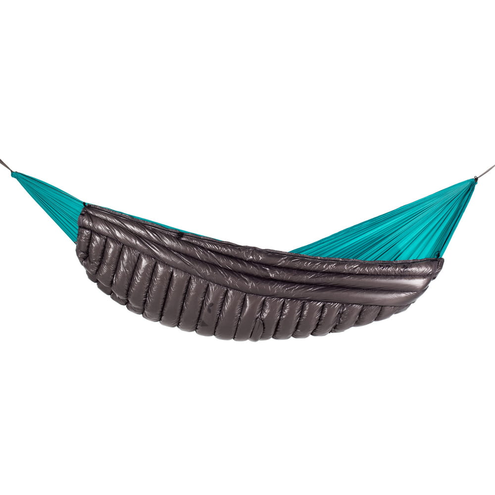 Levitate x ROCK FRONT Multiquilt 250 ultralight down poncho underquilt for a hammock