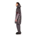Levitate x ROCK FRONT Multiquilt 250 down backpacking poncho with hood