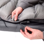 ROCK FRONT 450 Pro Ultralight down backpacking quilt system with zipper