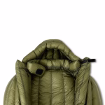 ROCK FRONT 1000 3D Ultralight, winter down sleeping bag, collar, olive