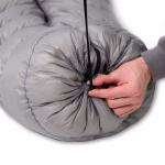 ROCK FRONT 450 Pro Ultralight down backpacking quilt system, footbox drawcord