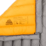 ROCK FRONT 450 Pro Ultralight down backpacking quilt system, logo