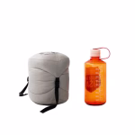 ROCK FRONT 450 Pro Ultralight down backpacking quilt system compressed