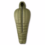 ROCK FRONT 1000 3D Ultralight, winter down sleeping bag, olive, front view