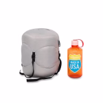 ROCK FRONT 1000 3D Ultralight, winter down sleeping bag in a compressed state