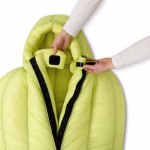 ROCK FRONT 1000 3D Ultralight, warm down sleeping bag, velcro collar