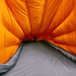 ROCK FRONT 450 Pro Ultralight down backpacking quilt system, inside view