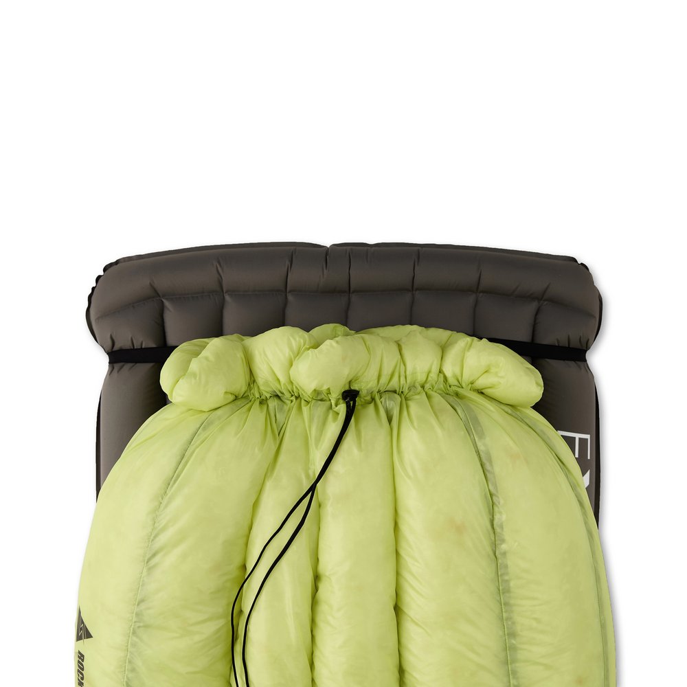 ROCK FRONT 600 Ascetic UL backpacking down quilt insulated collar